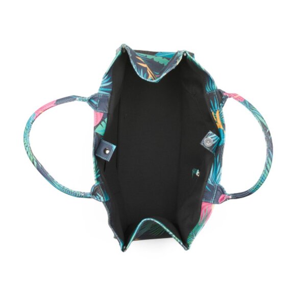 Twig & Arrow "Weekend" Large Printed Canvas Tote NWT - Picture 2 of 10